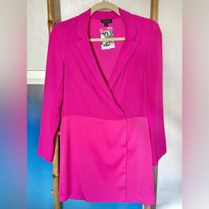 Topshop Fuchsia Blazer Dress